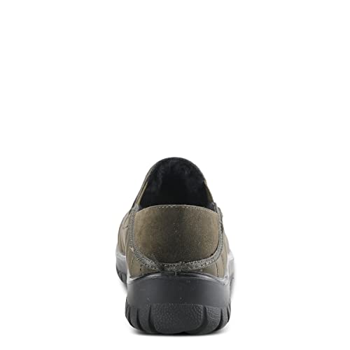 Image of Flexus Spring Step Mella Slip on Shoes for Women - Waterproof Nylon Loafer with Snow Grip Clip - Comfortable Ladies Shoes for Outdoor