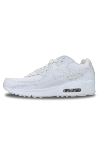Nike Air Max 90 LTR Big Kids’ Shoes (CD6864-133, White/Metallic Silver/White/White)2