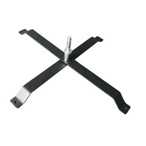 Socle de mât de drapeau robuste en fer noir avec base pliable - 8