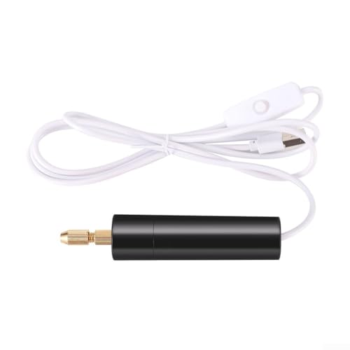 Mini trapano elettrico compatto portatile USB per fai da te e per progetti di lavorazione del legno, mini trapano elettrico con 3 punte da trapano, adatto per applicazioni artigianali e gioielli (B)