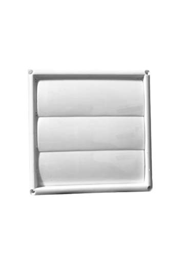 Image of OICOTA White Plastic Air Vent 3 Flaps Wall Duct Ventilation Grille Cover, Size-6-inch (Vent 6C)