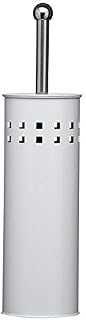 Denny International Stainless Steel toilet Brush Holder Free Standing Brush (White)
