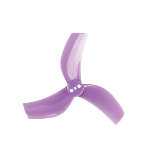 ユニバーサルドローンD63 63mm 2.5インチ 1.5mm 3穴3枚羽根プロペラ RC FPV用(12 pairs Purple)