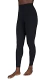 Yogalicious Womens Yoga Legging Elastic Free High Waisted Squat Proof Ankle Length Workout Pant - Black W/Pocket Super High Waist - Small