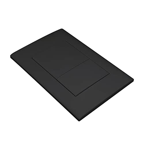 Placa de descarga negra mate Wunderbad compatible con cisterna Geberit Sigma y Delta 3