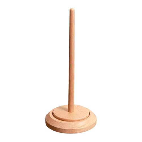 MLqkpwy Portador de Alambre para Tejer, Portaalambre Portátil | Soporte de Carrete de Alambre de Madera, Soporte de Alambre,Dispensador ligero de Bola de Alambre de Soporte de Bola de Punto para