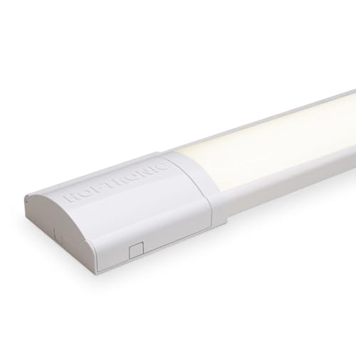 HOFTRONIC - Réglette LED 120cm 40W Tube intégré 4000K blanc neutre 5600lm Super lumineux 30000h...