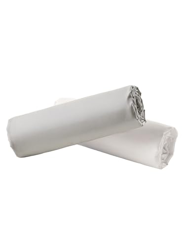 VERTBAUDET Lot De 2 Draps-Housses Enfant en Coton Recyclé Gris Perle 90X190