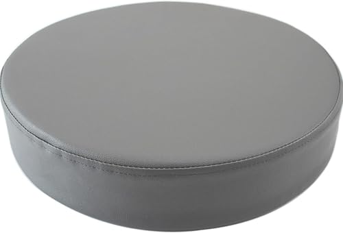 Image of SWJ-swjssb Round Chair Cushion Seat Pads For Dining Chairs, Premium Waterproof Chair Cushions With Invisible Zipper, Kitchen Circular Chair Pad For Garden Indoor/Outdoor Patio(Grey,50 cm)