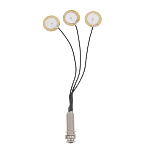 SUPVOX Kalimba Pickup Tail Pin Silver Pickup Part for Guitar Players Noiseless Tail Nail Patch Easy Install for Diy Instruments