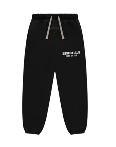 Dream Ethix LLC Kids Essentials Casual Cotton Sweatpants (US Age 12 Years Black)
