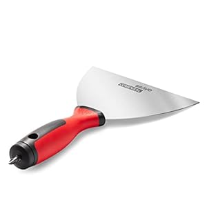 COMENSAL® Poetsmes – gipsspatel – voegenmes – roestvrij staal met opzetstuk – made in EU – 150 mm