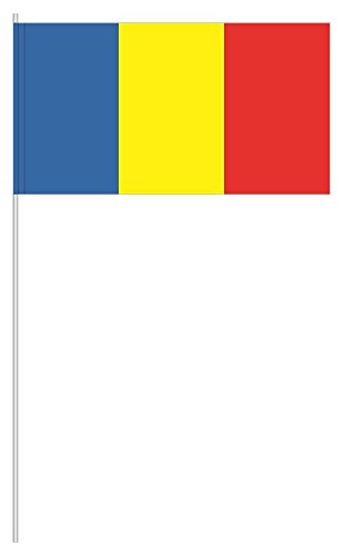 Preisvergleich Produktbild partydiscount24 10 x Papierfähnchen Rumänien