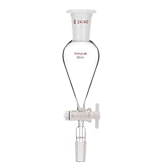 Entonnoir Séparatif (Amortisseur) En Verre Borosilicate - Robinet PTFE (Teflon) - Différentes Tailles