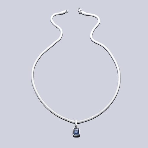 Salty Alpha Azure Echo Pendant Necklace Blue - Image 4
