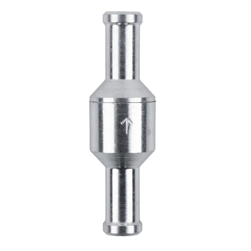Válvula antirretorno fiable de construcción de aluminio elegante para uso marino y automotriz (8 mm)