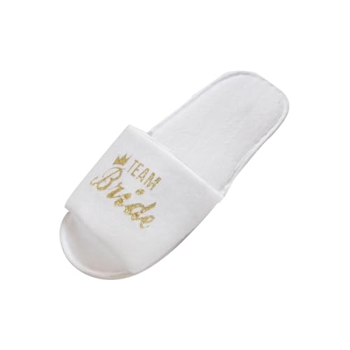 CLUB BOLLYWOOD® Bride Slippers Bridal Guest Slippers for Hotel Valentines Wedding Gold Letter|Clothing, Shoes & Accessories | Womens Shoes | Slippers’|1 Pair Bride Slippers CLUB BOLLYWOOD® Bride Slippers Bridal Guest Slippers for Hotel Valentines Wedding Gold Letter|Clothing, Shoes & Accessories | Womens Shoes | Slippers’|1 Pair Bride Slippers