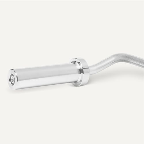 Amazon Basics Olympische 5,1cm-Langhantelstange, Curlstange, 119,4cm, Verchromt