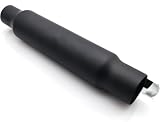 Terminal de escape universal negro 12' corto para moto custom, chopper bobber, tubo de escape