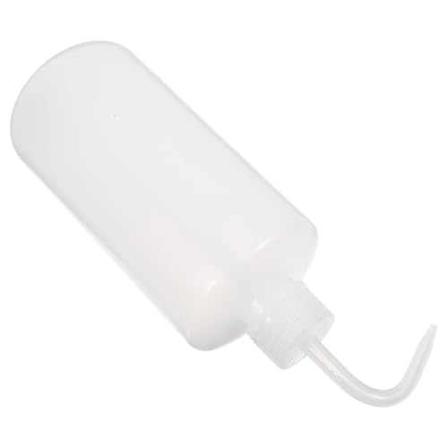 SHINEOFI - SHINEOFI Flacon Laveur de Laboratoire 500 Ml en Plastique Blanc Bec Verseur Incurvé Anti-Fuite et Joint Étanche Flacon Lave-Linge Portable pour Rinçage Précis et Dosage Contrôlé