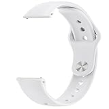 Issinlky Cinturino silicone morbido 18mm compatibile con Garmin Venu 2S/3S/Vivomove 3S/Vivoactive 4S/Forerunner 255s/265s, cinturino sportivo per Huawei Watch GT5 41 mm/GT4 41 mm