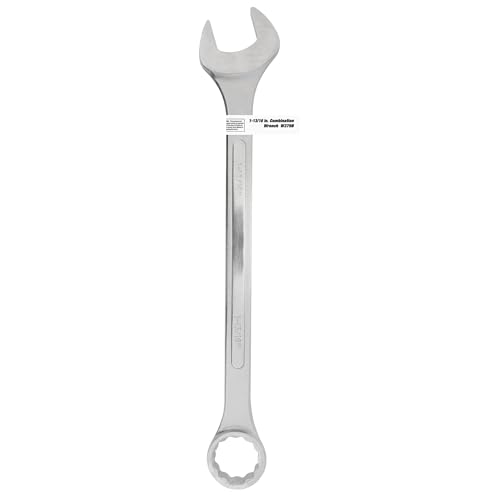 Image of Performance Tool W379B 1-13 /16 inch Jumbo Combination Wrench, Drop-Forged Chrome Alloy Steel, Satin Chrome Finish, Rounded Box End