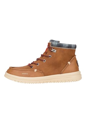 HEYDUDE Bradley Classic - Scarpe Uomo Slip-On Stivaletti, Cognac, 43