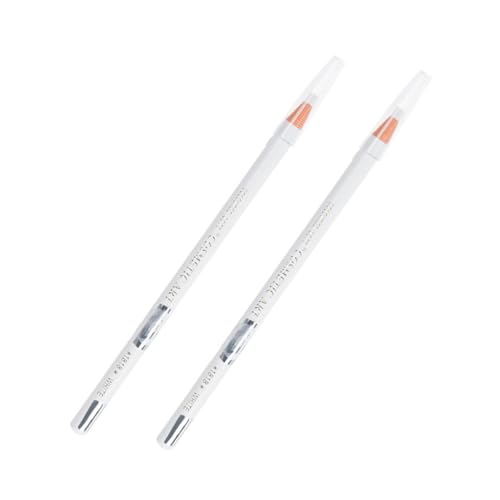 Mikikit 2 piezas Lápices de Cejas y Resistentes al Agua Herramientas de Maquillaje para Mujeres y Duradero Color Blanco