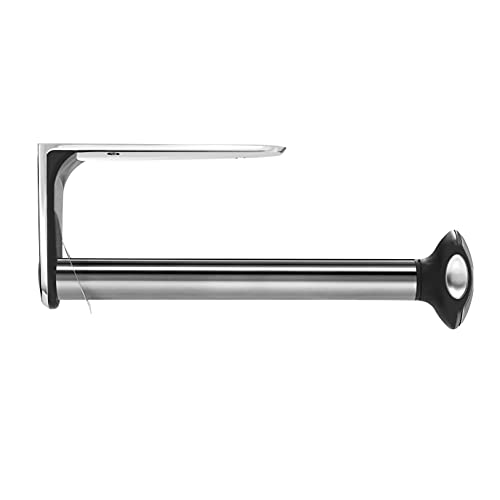Image of simplehuman Wall Mount Paper Towel Holder,Under-Cabinet or Wall Mounted Rack,Horizontal or Vertical Install,One-Handed Tear with Tension Spring,Quick-Release Knob,Brushed Stainless Steel,(Pack of 6)