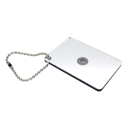 GOOHOCHY Crylic Survival Signal Mirror Essential for Outdoor Emergencies Compact Design Reflective for Long-Distance