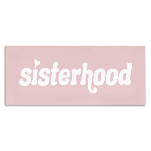 Sisterhood Meaningful Retro, 10 x 24 Inch Canvas Wall Art