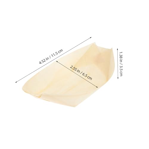Platos de sushi de madera 11.5 cm, pack 100 unidades miniatura 2