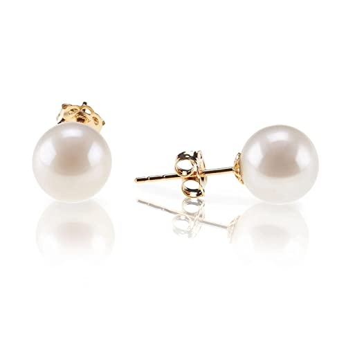 PAVOI 18K Yellow Gold Plated Sterling Silver Round...