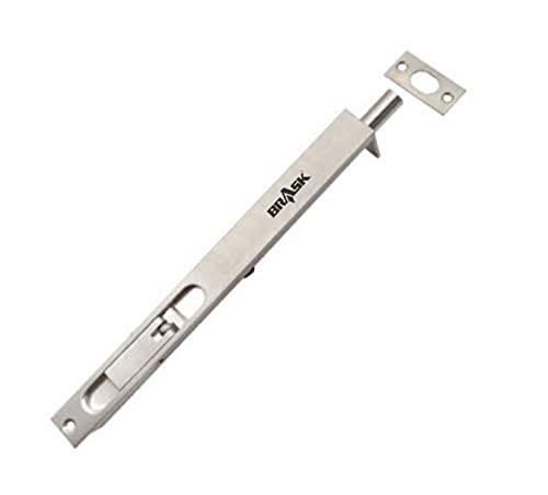 BRASK Brass Flush/Concealed Tower Bolt 36" x 1" (Pack of 1) (Silver Satin Finish) (B0BKNPSGQ2) Amazon Price History, Amazon Price Tracker