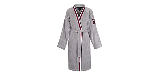Kimono de rizo para un spa en casa con el confort de Tommy Hilfiger gris XL