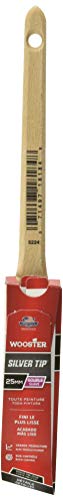 Wooster Brush 5224-1 Silver Tip Thin Angle Sash Paintbrush, None, 1 Inch