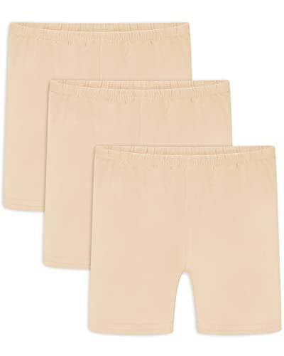 Reviews de Pantalones cortos para Niña . 43 Auranso - Pantalones cortos de bicicleta para niñas, transpirables y de seguridad, pantalones cortos de baile, Color de la piel, 5-6 Años