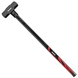 INTERTOOL 10 lbs Sledgehammer, Demolition, Stake Driving, Reinforced Steel, 36” Overstrike Protection, Shock Absorbing Textured Non-Slip Handle HT-0245