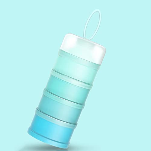 Recipiente de Fórmula de 4 Camadas | Dispensador de Pó para Viagem,Recipiente dispensador de fórmula