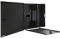 Gruber Fiber Enclosure, WM, 10.2"x12"x3.5",Int.LockDoor,2 Panel,BLK