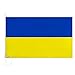 min-bmao Ukraine Flagges Lebendige Farbe und UV-beständig Polyester mit Doppelnadel genäht Ukrainische Nationalflaggen mit Messingösen, Fahne Flagge Ukraine für Zuhause im Freien
