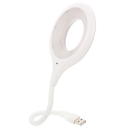 KONTONTY Voice-Activated Night Light USB Reading Lamp Flexible for Bedside Dimmable Led Light No Needed