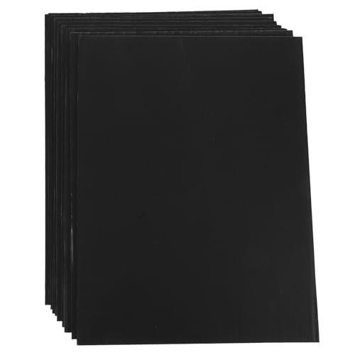 STOBAZA Lot de 10 Feuilles de Plastique Ondulé Noir 40X30X04 CM Carton Épais Imperméable pour Panneaux d'Affichage Projets Scolaires et Loisirs Créatifs Panneau Polyvalent pour Usage