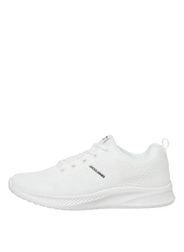 JACK & JONES Jfwcroxley Knit Sneaker Noos, Scarpe da Ginnastica Uomo, Bianco, 45 EU
