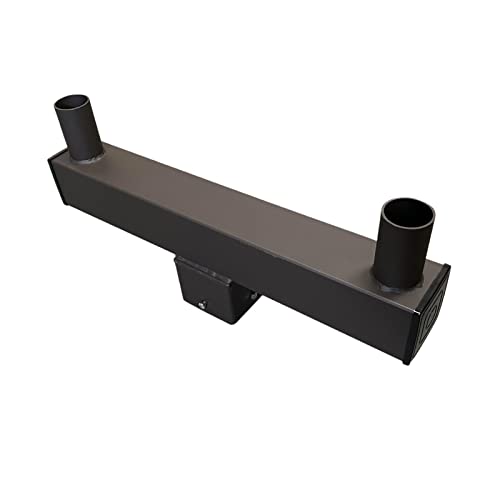 Bullhorn Tenon Adapter for 4inch Square Pole,2 Arms for 2 3/8