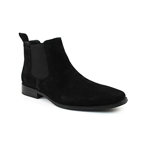 AZAR MAN Chelsea Boots Black Suede Cover