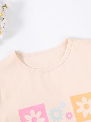 Girls' Graphic Tees Summer Cute Tops Casual Short Sleeve Crew Neck T Shirts3