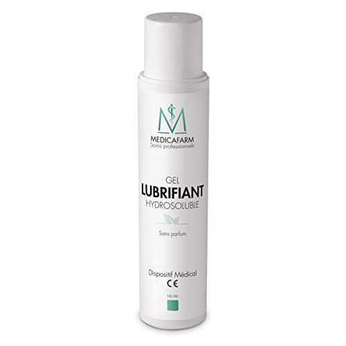 MEDICAFARM - Gel lubrifiant hydrosoluble - Haute viscosité et bonne conductibilité - Respecte le pH des muqueuses - Dispositif médical CE Flacon airless 250 ml Cover