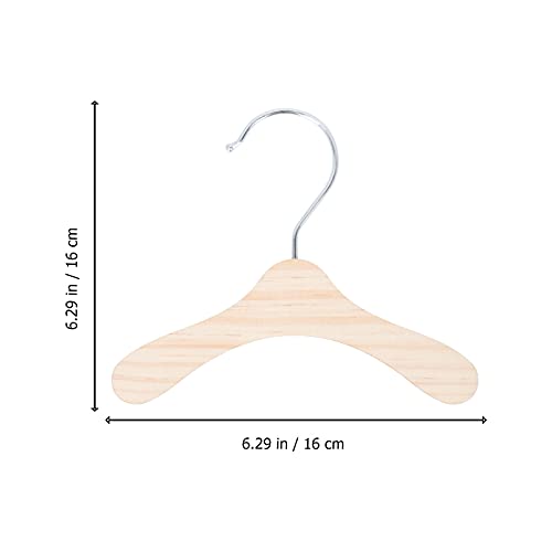 Tomaibaby Pet Dog Clothes Hanger: Solid Wood Mini HangerSS, 10PCS Non Slip Baby Coat Hangers, Clothing Rackfor Pet Dogs, Cats - Image 2