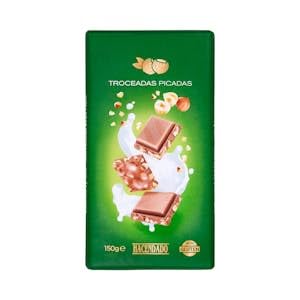 Chocolate con leche Hacendado avellanas troceadas Tableta 150 g Pack 2